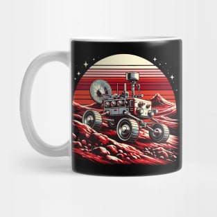 Martian Odyssey: Retro Rover's Red Planet Expedition Mug